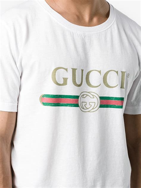 gucci logo t shirt fake|gucci shirt authentic.